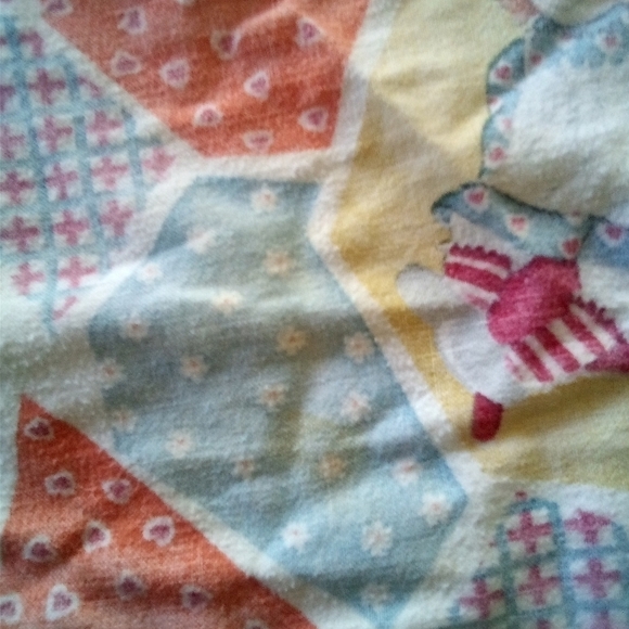 2 Vintage Raggedy Ann & Raggedy Andy Baby Receiving Blankets Rag Dolls - Picture 7 of 12